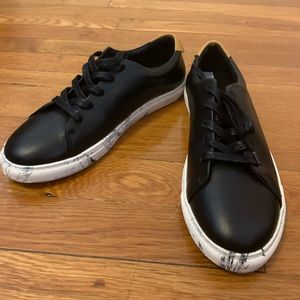 Unworn Matt Bernson Black marble carrera sneakers 8.5